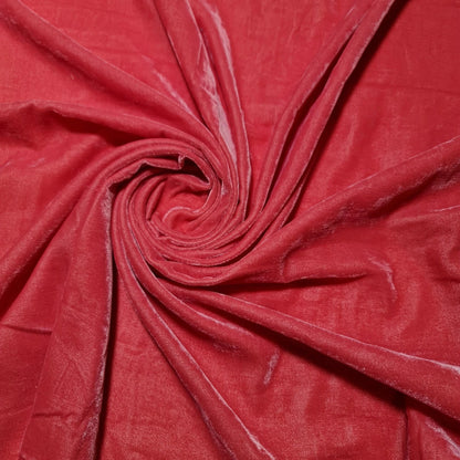 Luxury Three Crown Velvet Fabric (Micro 5000 & 9000) – 44" Wide Plain Solid Colours Non-Stretch Triple Velvet for Dress & Craft