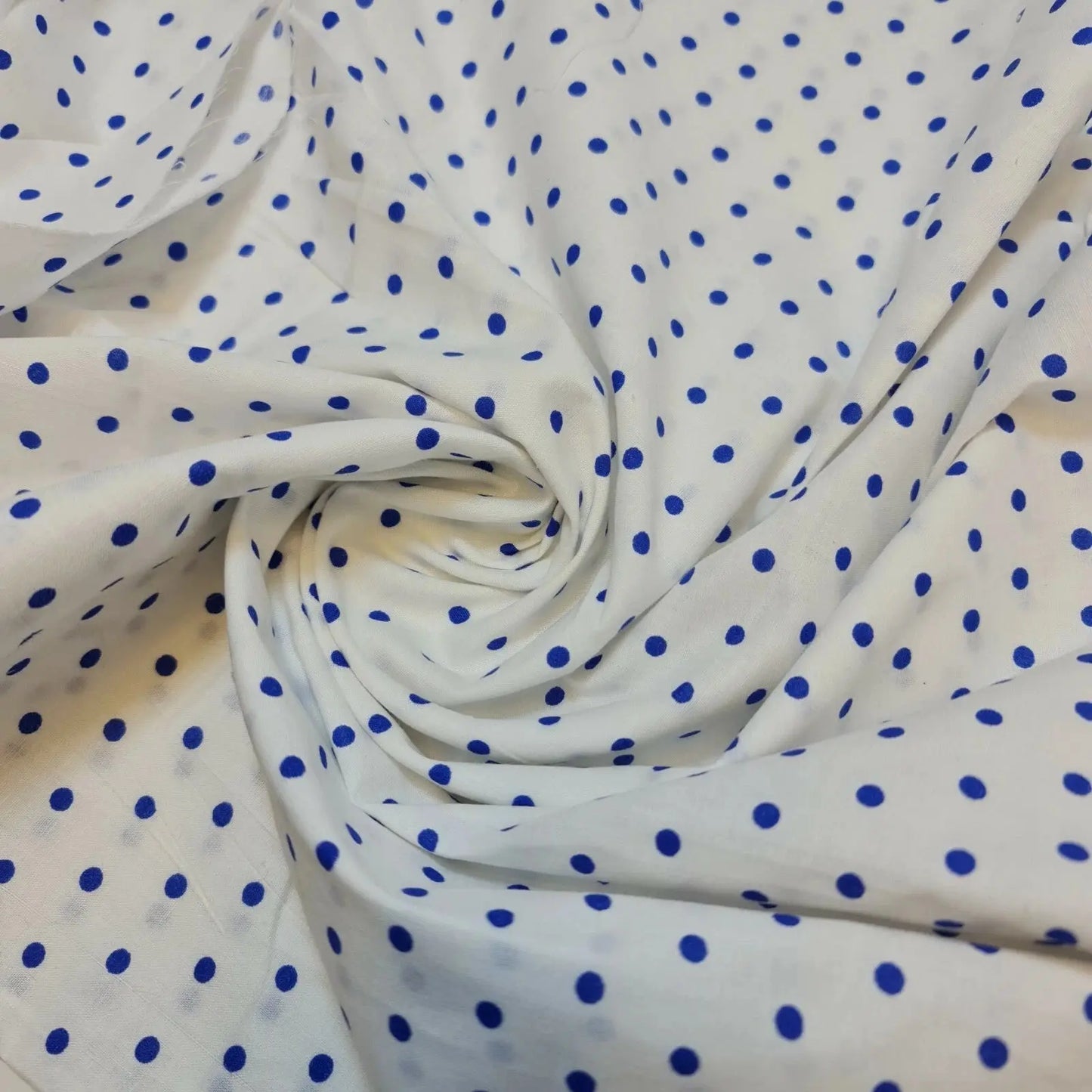 Pea Pin Spot Polka 100% Cotton Lawn Fabric | 44" (112cm) Wide Soft Dressmaking, Quilting & Craft Material – Sold by the Metre
