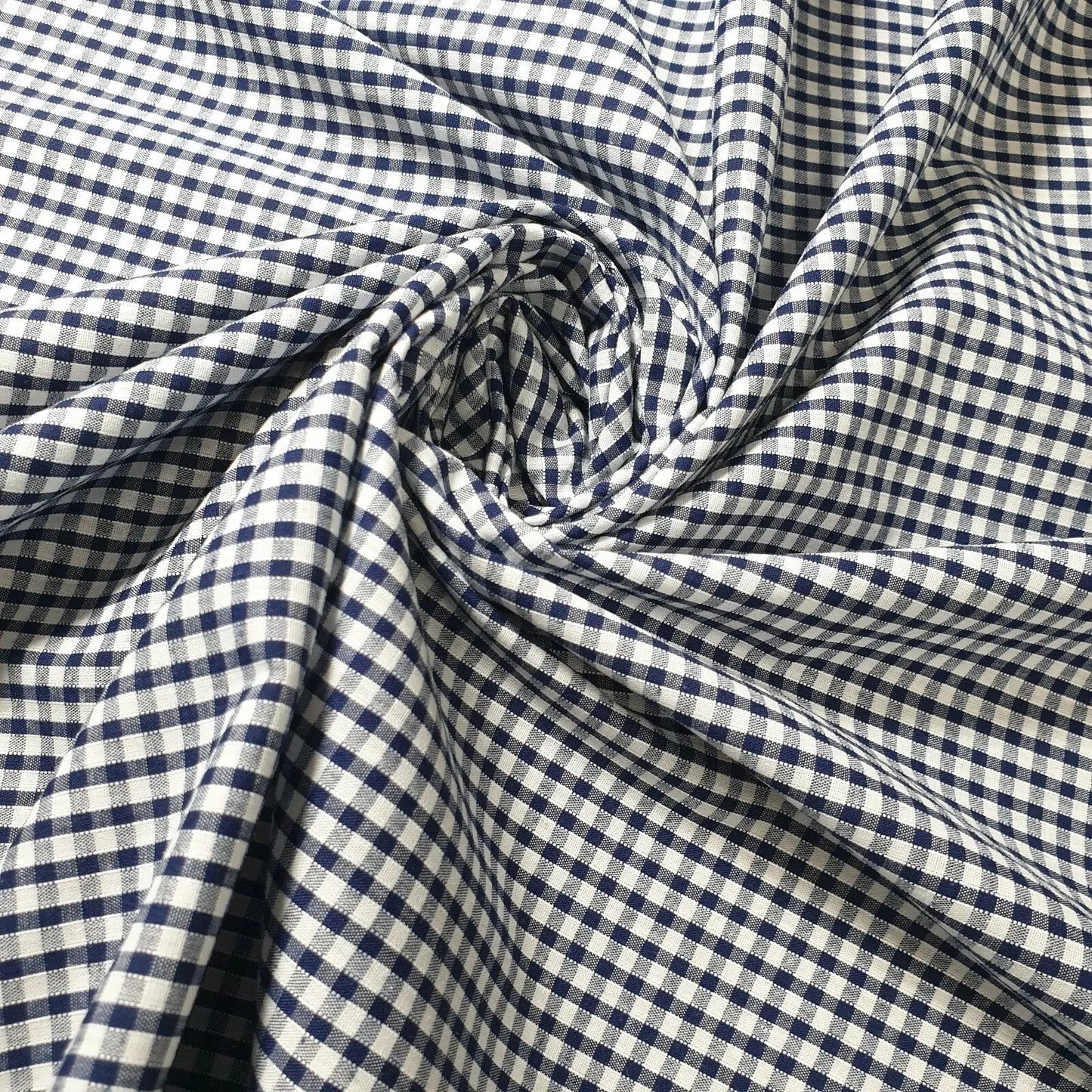 Polycotton Gingham Check Fabric – 1/8", 1/4" & 1" Checks 44" (112cm) Wide Dressmaking & Uniform Fabric by the Metre