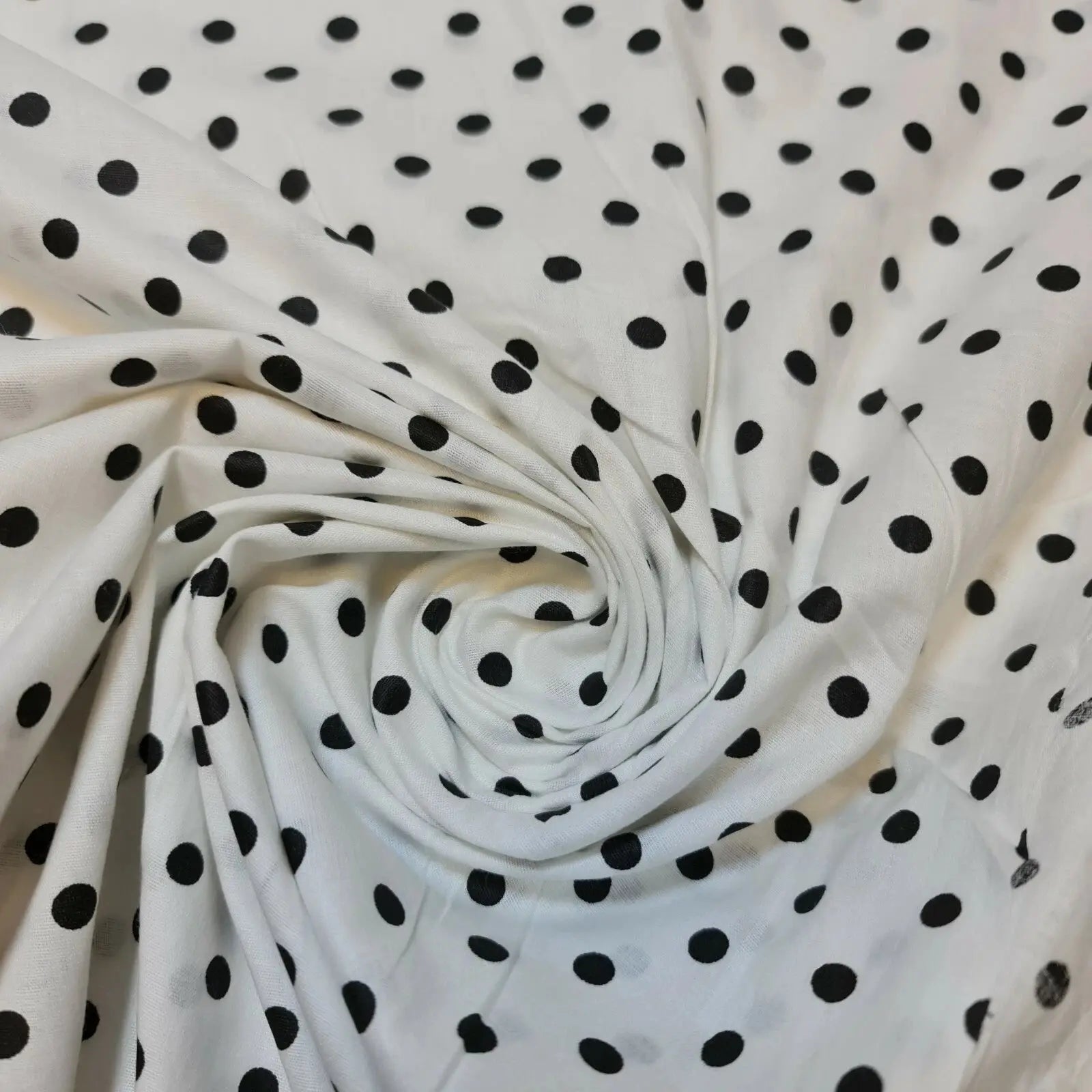 Pea Pin Spot Polka 100% Cotton Lawn Fabric | 44