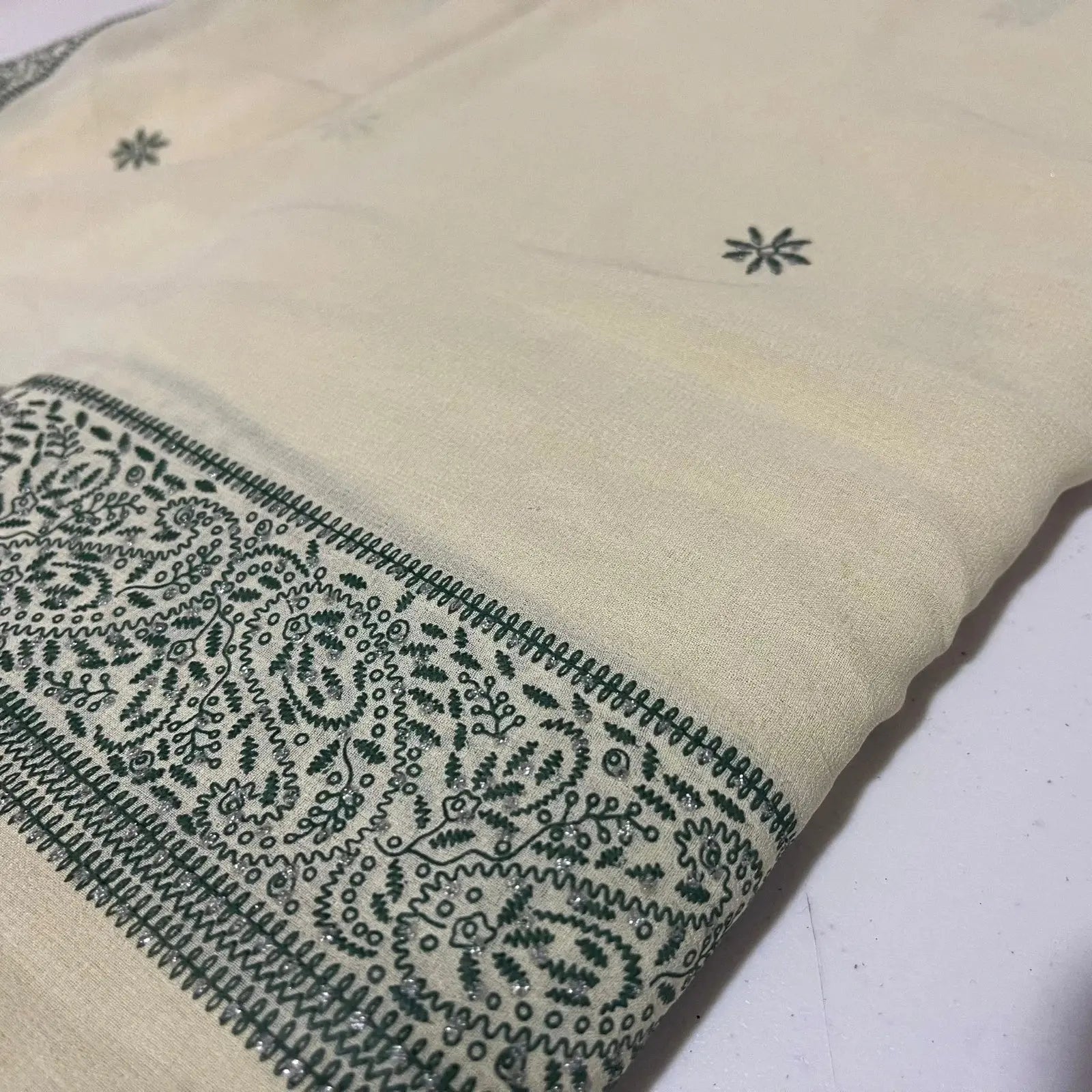 Floral Printed Polyester Georgette & Sheer Chiffon Fabric | 44