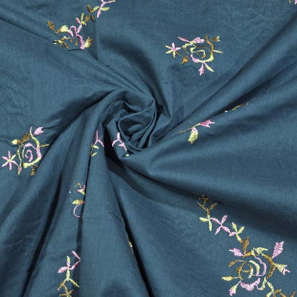 Luxury Embroidered Cotton Lawn Fabric Floral Dress Making Craft Material 58" Wide Sold By The Metre