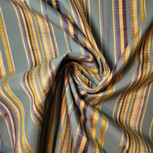 Ex-Designer Stock Upholstery Fabrics | 58" (147cm) Wide Premium Chenille, Velvet, Linen & Tweed for Soft Furnishings & Crafts – Sold by the Metre  Sage Camo Stripes