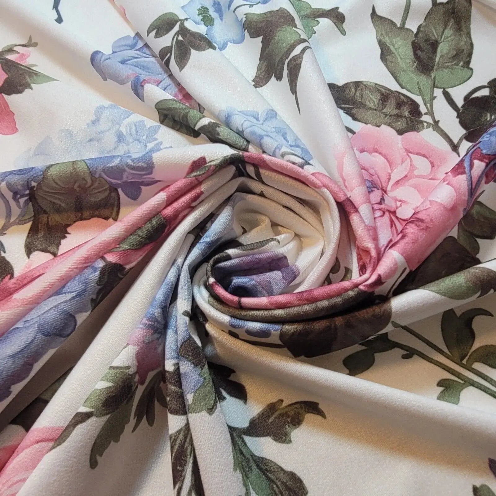 Printed ITY Jersey Fabric | 58" (147cm) Wide Nylon Lycra 4-Way Stretch Spandex for Dresses & Swimwear – Sold by the Metre
