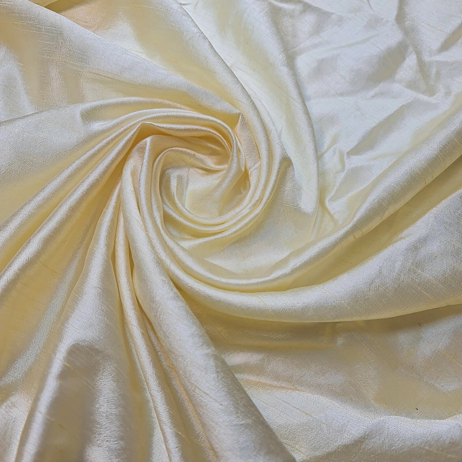 Plain Poly Faux Dupion Silk Fabric | 44