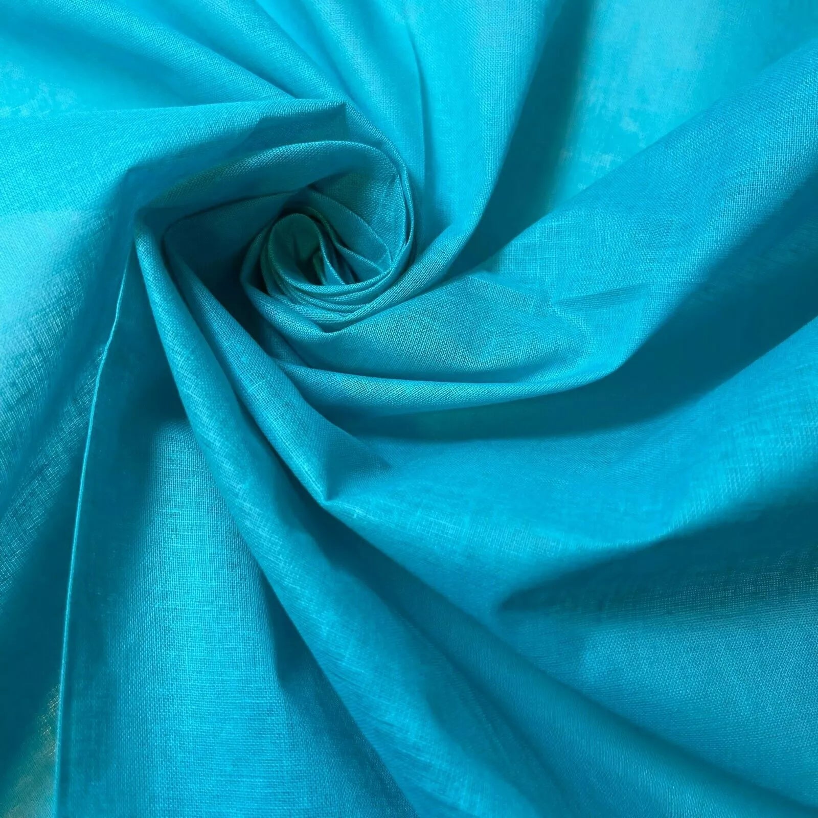 100% Cotton Muslin Fabric – Sheer Gauze Plain Weave for Dress Lining, Crafts & Cheesecloth  Aqua