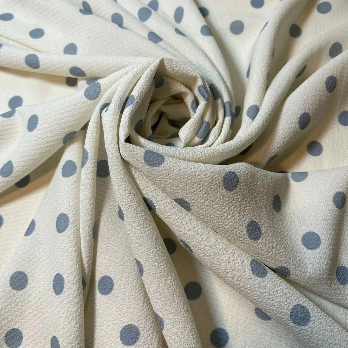Polka Printed Fabric | 58" (147cm) Wide Georgette, Chiffon & Crepe Dressmaking Material – Sold by the Metre