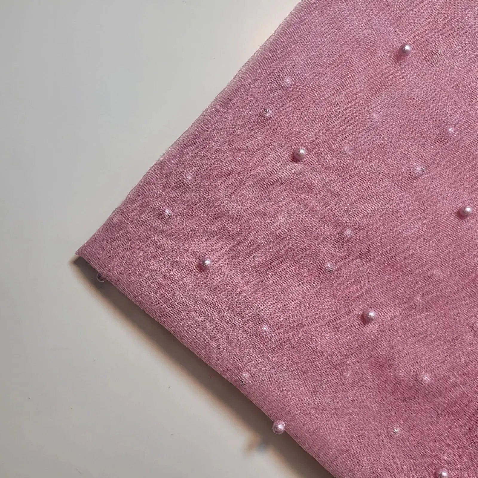 Tulle Beaded Pearl Lace Net Fabric | 58