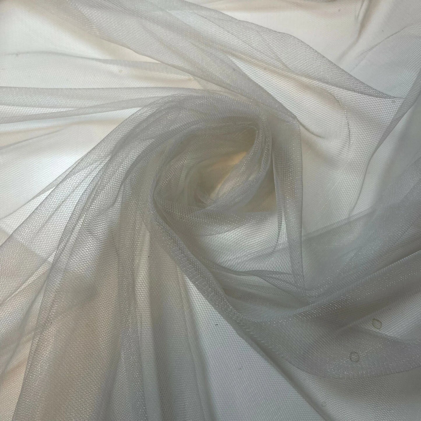 Premium Soft Plain Sheer Tulle Net Fabric | 58" (147cm) Wide for Tutu, Fairy Veil & Bridal Craft Projects – Sold by the Metre