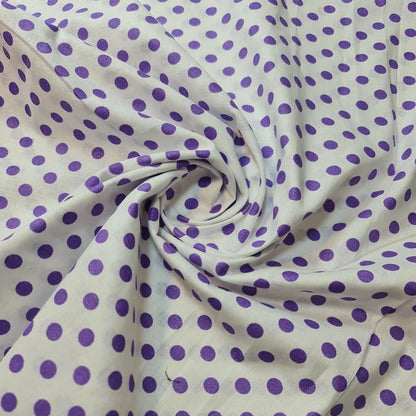 Pea Pin Spot Polka 100% Cotton Lawn Fabric | 44" (112cm) Wide Soft Dressmaking, Quilting & Craft Material – Sold by the Metre