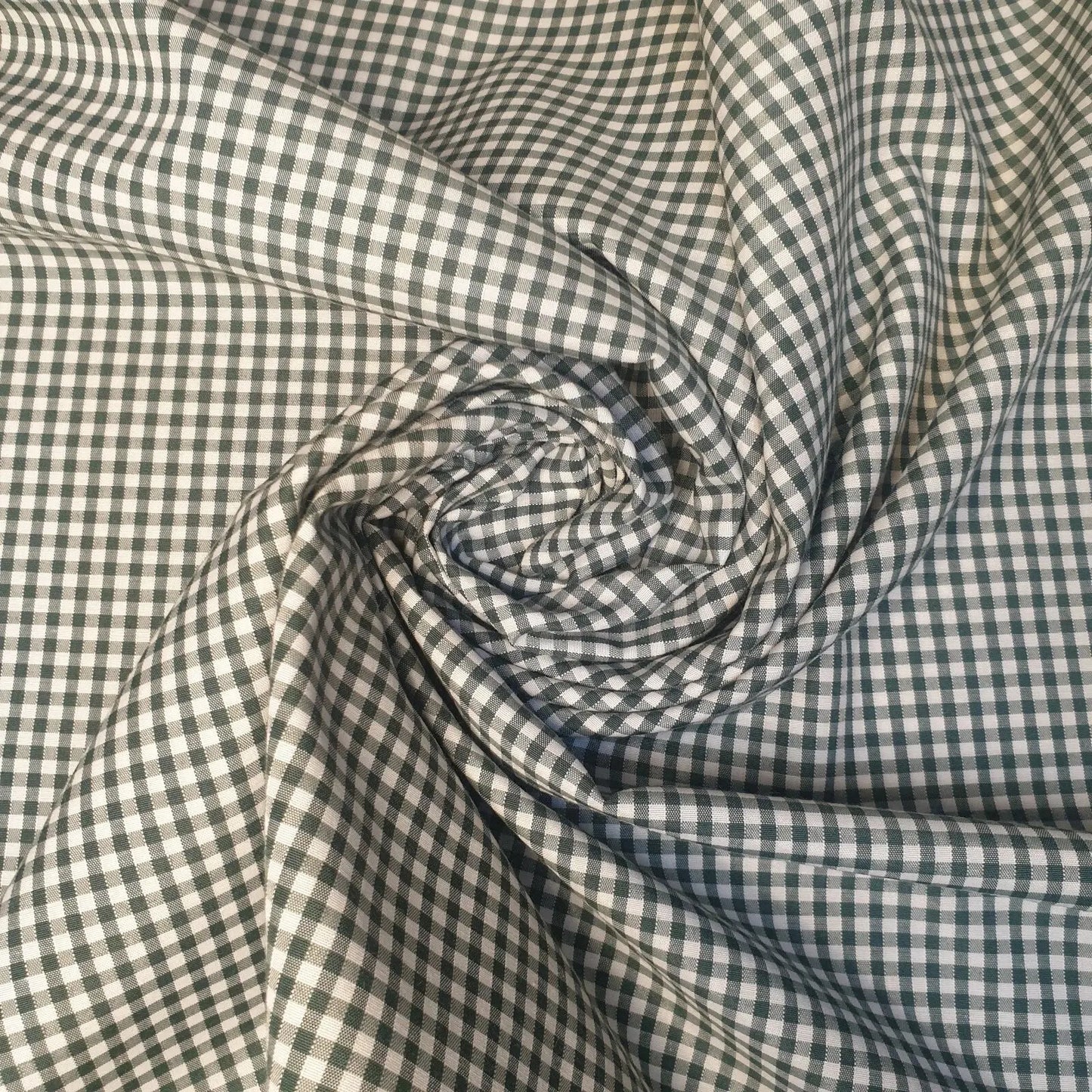 Polycotton Gingham Check Fabric – 1/8", 1/4" & 1" Checks 44" (112cm) Wide Dressmaking & Uniform Fabric by the Metre