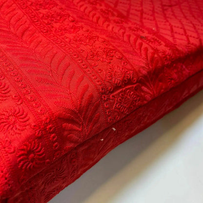 100% Cotton Lawn Broderie Anglaise Schiffli Embroidery Fabric | 44" (112cm) Wide Soft Dressmaking & Craft Material – Sold by the Meter