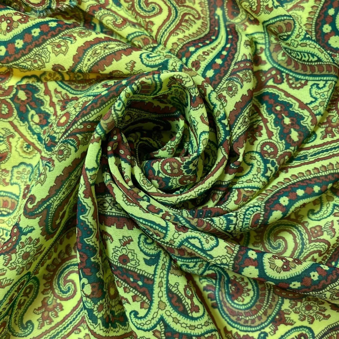 Floral, Animal & Paisley Printed Fabric | 58" (147cm) Wide Georgette, Chiffon & Crepe Dressmaking Material – Sold by the Metre
