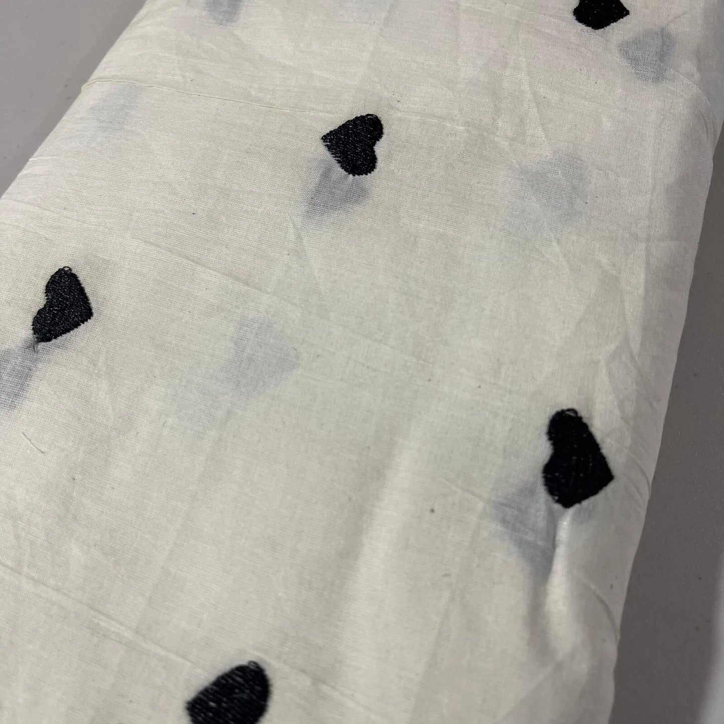 Raw Cotton Floral Embroidery Fabric with Golden Zari | 44" (112cm) Wide Dyeable Dress & Craft Material – Sold by the Meter