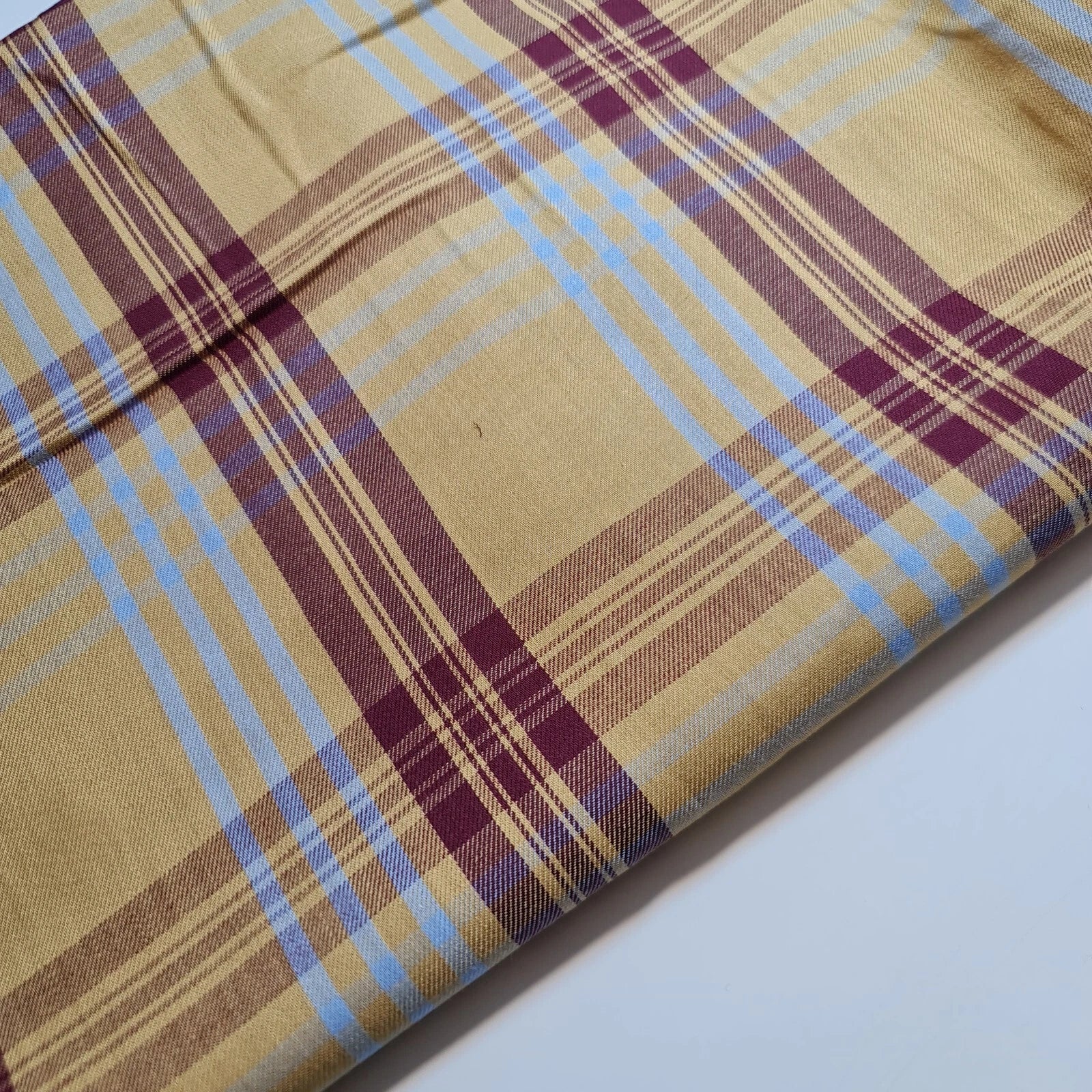 100% Cotton Tartan & Check Plaid Fabric | 58