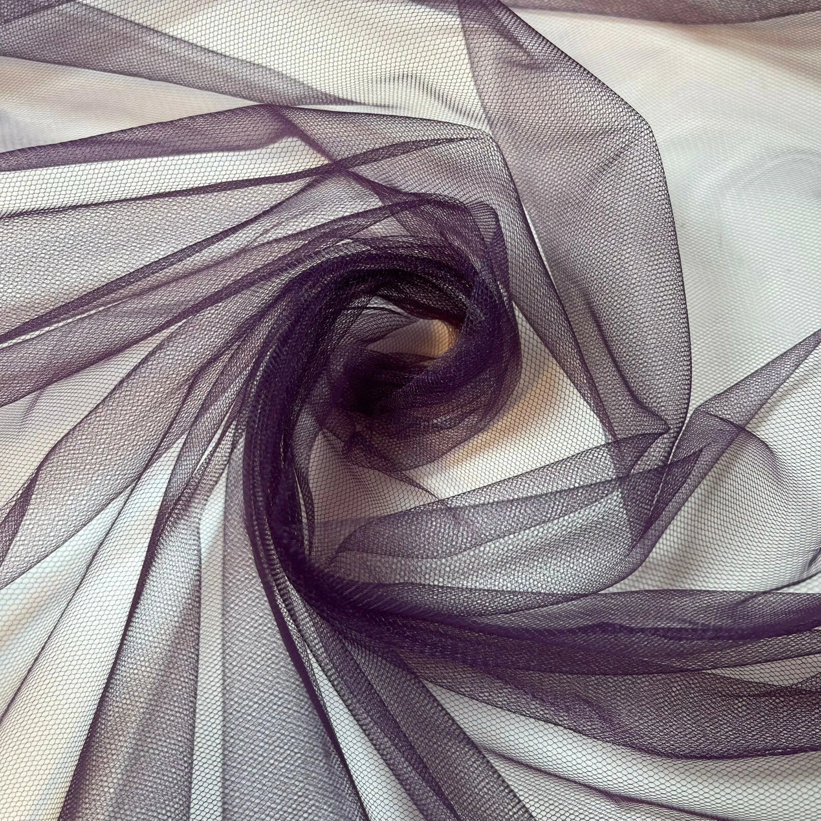 Premium Soft Plain Sheer Tulle Net Fabric | 58