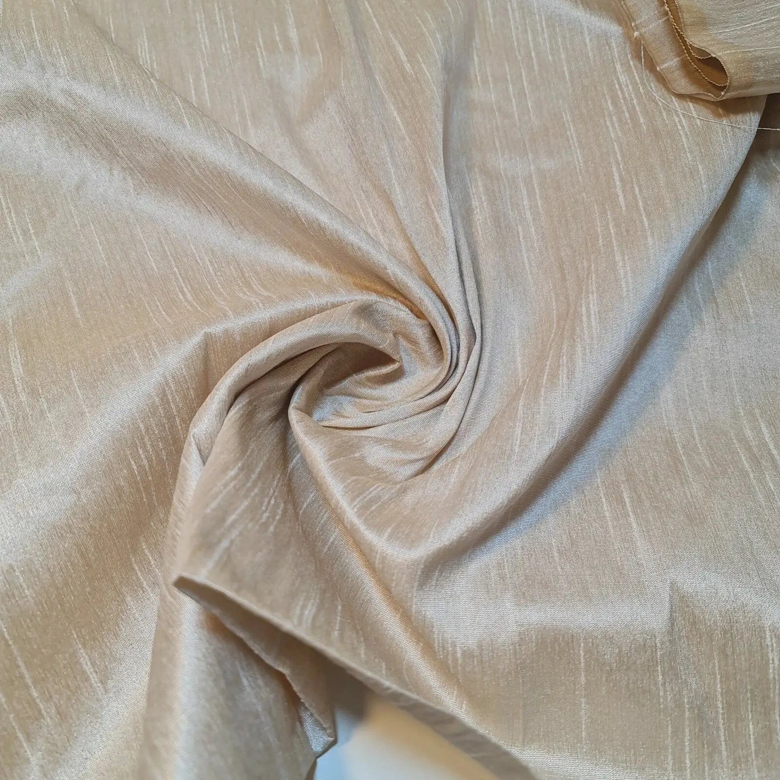 Faux Dupion Raw Silk Fabric – Plain Slub 112cm (44