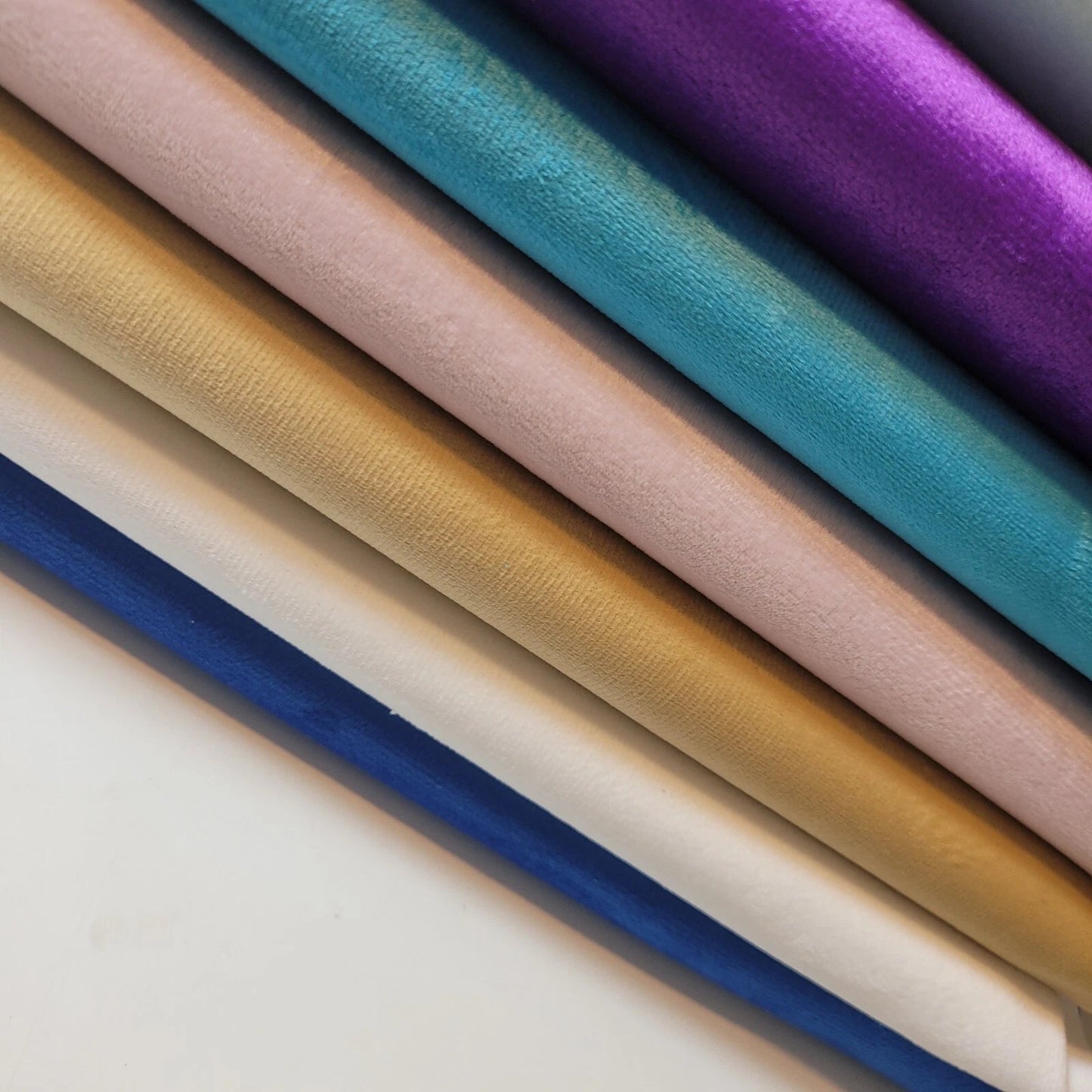 Plush Printed, Plain & Crushed Velvet Fabric | 58" (147cm) Wide Soft Upholstery, Cushion & Curtain Material – Sold by the Meter