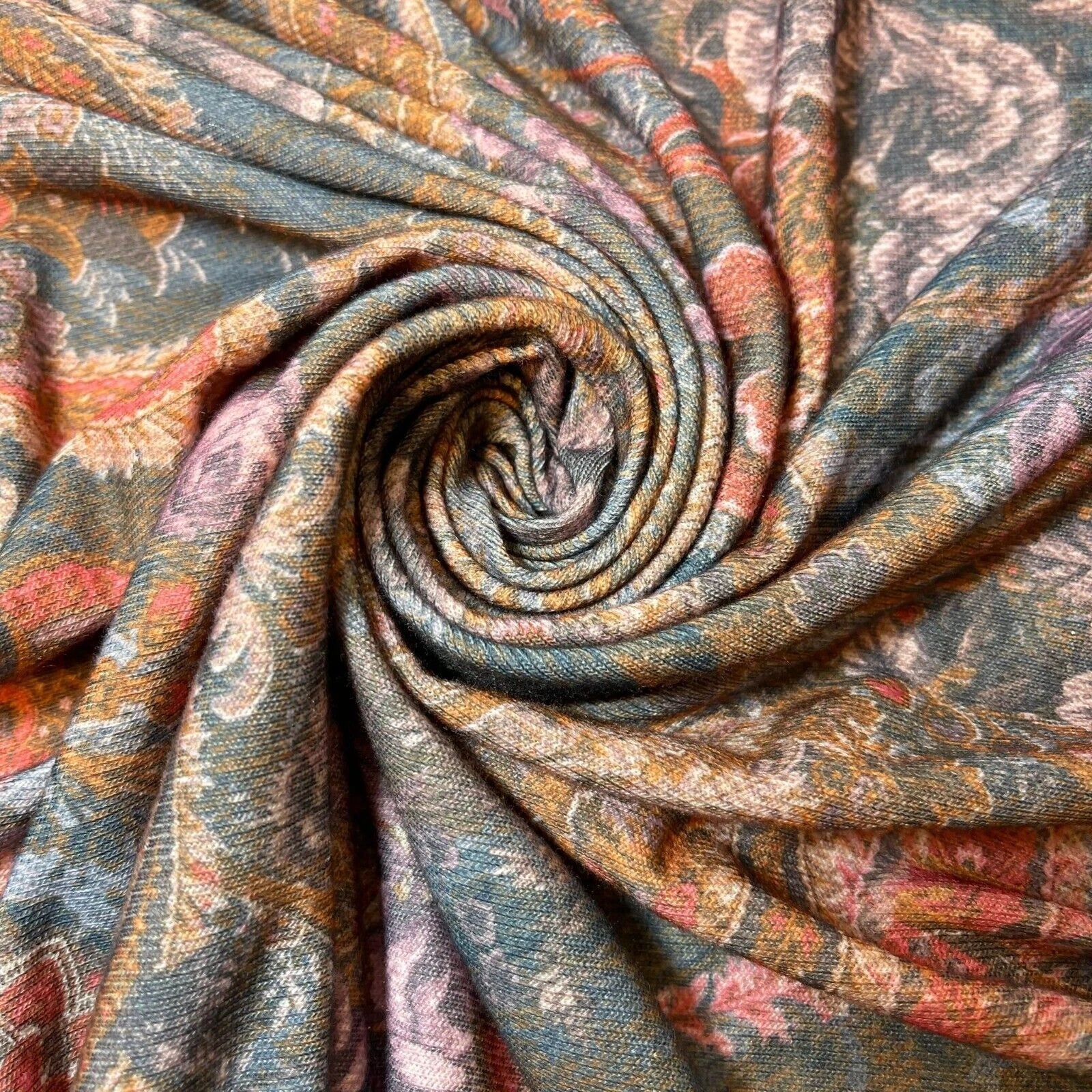 Cotton & Viscose Jersey Stretch Knit Fabric | Plain Solid & Printed Variants, 58" (147cm) Wide Soft Apparel & Craft Material – Sold by the Metre