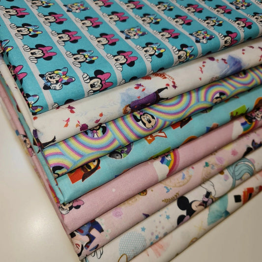 100% Cotton Disney Licensed Character Print Fabric | 58" (147cm) Wide Dressmaking, Patchwork & Craft Material – Sold by the Meter