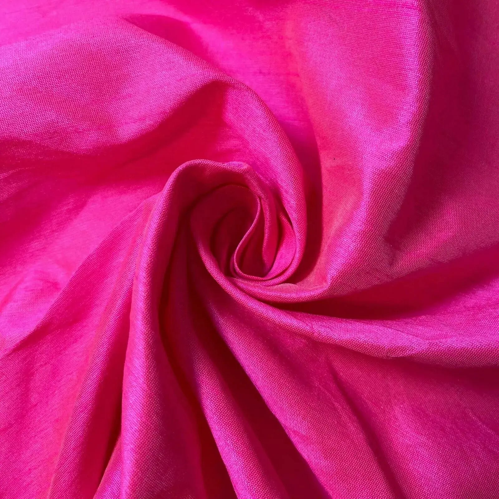 Faux Dupion Silk Fabric – Plain Slub Raw Silk Look 58