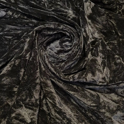 Premium Marble Crushed Velvet Fabric | 58" (147cm) Wide Solid Colours Medium-Weight Stretch Material – Sold by the Metre