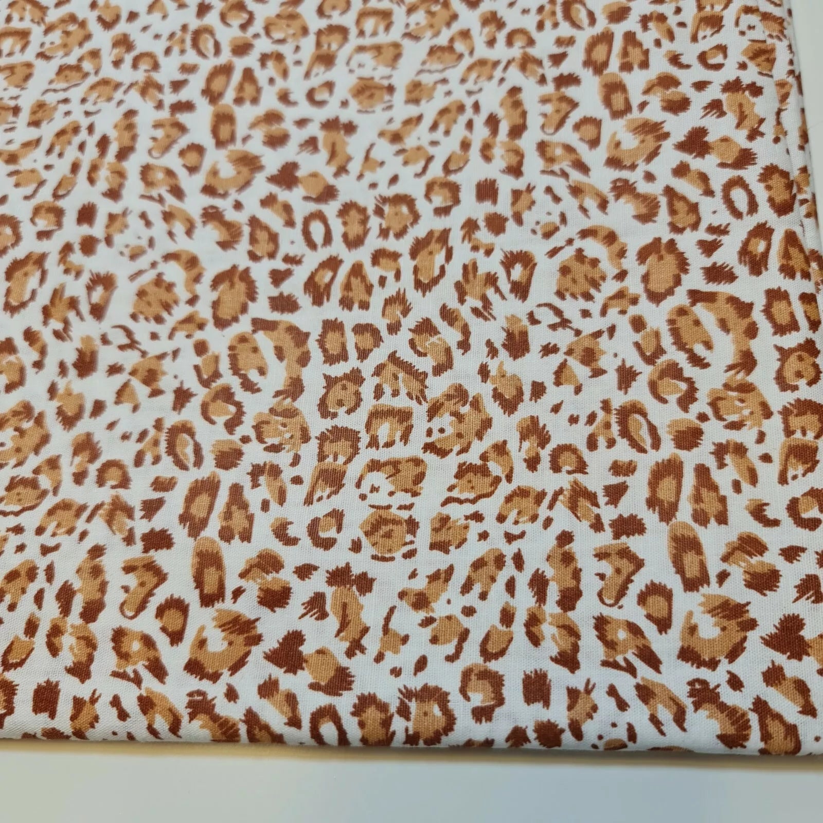 100% Cotton Printed Fabric | Leopard, Ditsy, Vintage, Polka & Rose Floral Designs – 44" (112cm) Wide Soft Dressmaking & Craft Material – Sold by the Metre