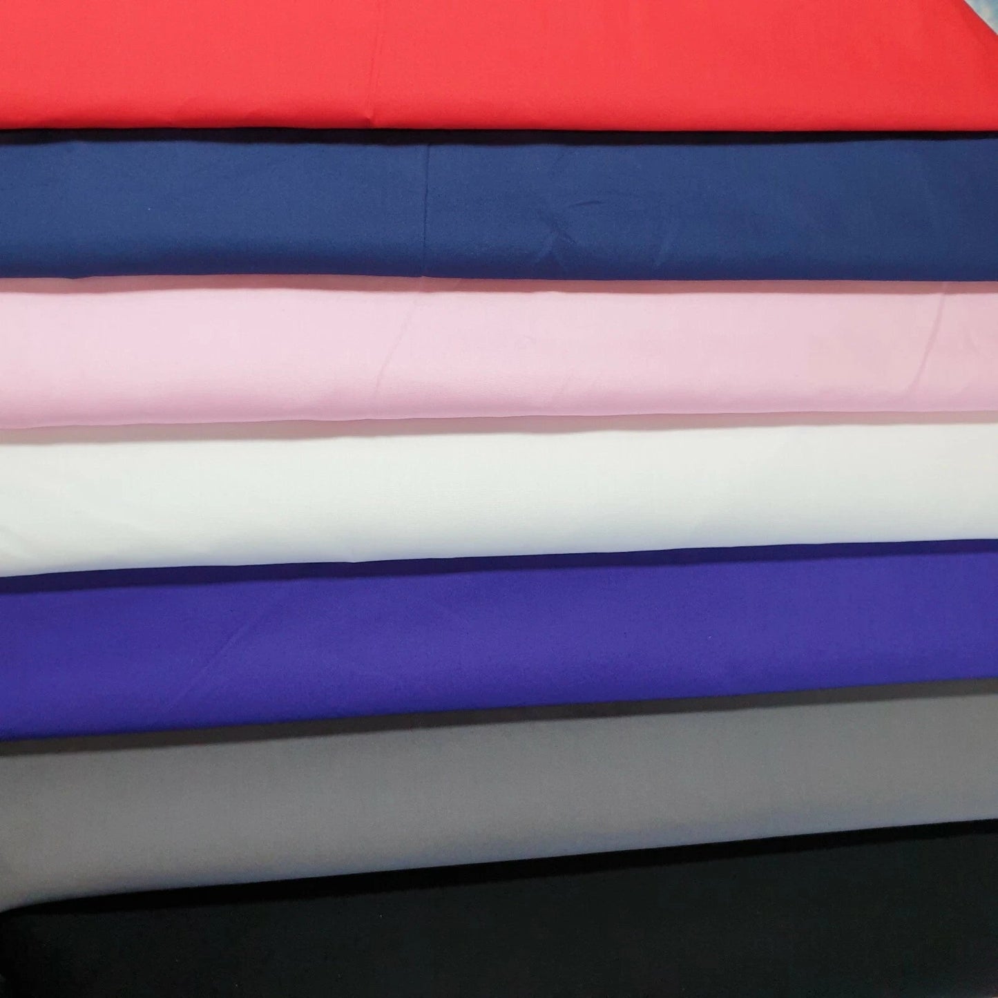 100% Cotton Plain Woven Poplin Fabric | 58" (147cm) Wide Dressmaking, Craft & Quilting Material – Sold by the Metre