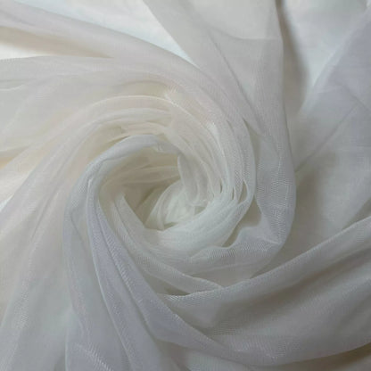 Premium Soft Plain Sheer Tulle Net Fabric | 58" (147cm) Wide for Tutu, Fairy Veil & Bridal Craft Projects – Sold by the Metre