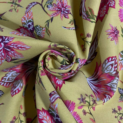 Floral Cotton Poplin & Cotton Drill Fabric | Rose & Hubble Ditsy & Printed Designs 58" (147cm) Wide – Dressmaking, Craft & Quilting Material – Sold by the Meter