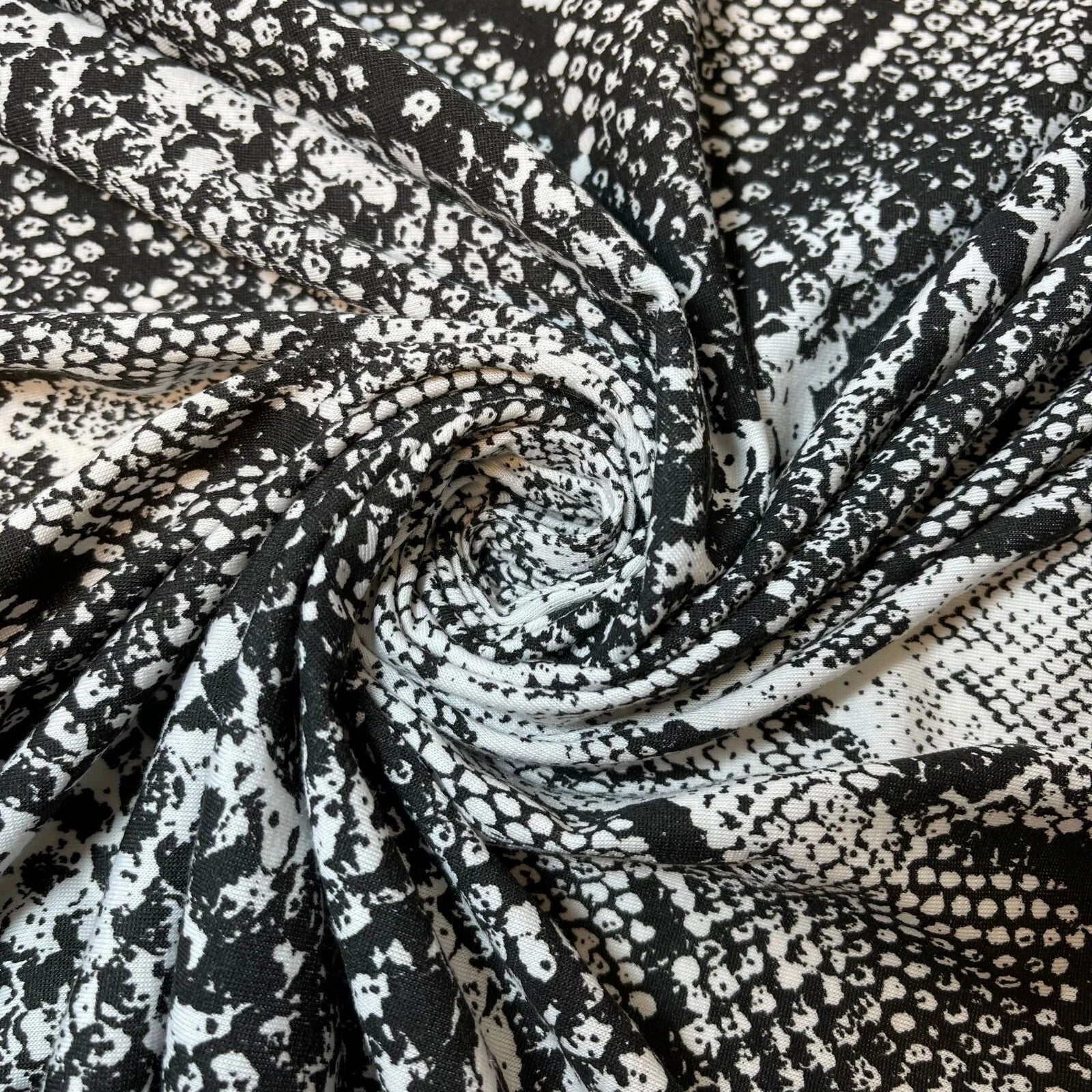 Cotton & Viscose Jersey Stretch Knit Fabric | Plain Solid & Printed Variants, 58