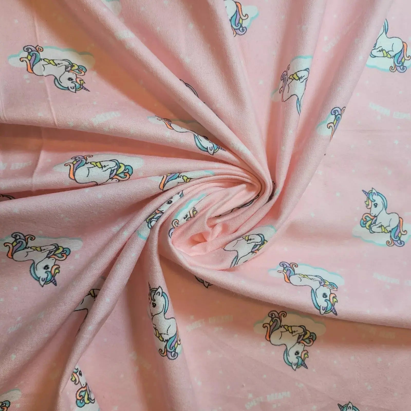 100% Cotton Brushed Flannel Winceyette Fabric | 44" (112cm) Wide Printed Quilting, Sewing & Craft Material – Sold by the Meter