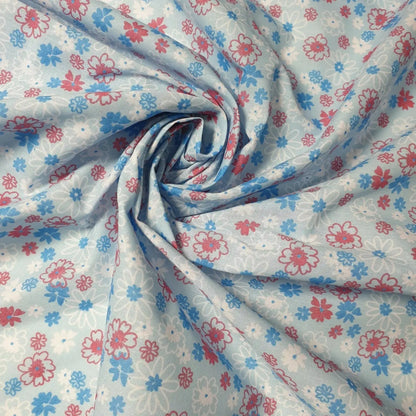 Printed Polycotton Fabric | 44" (112cm) Wide Dressmaking & Craft Material – Sold by the Metre