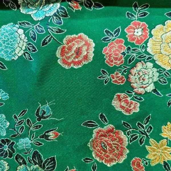 Traditional Chinese Embroidered Brocade Fabric | 36