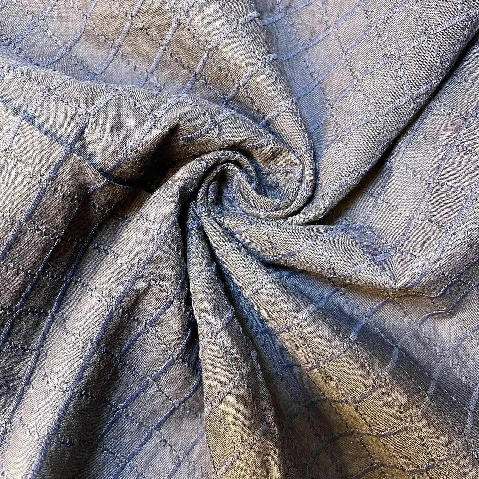 100% Cotton Lawn Broderie Anglaise Schiffli Embroidery Fabric | 44" (112cm) Wide Soft Dressmaking & Craft Material – Sold by the Meter