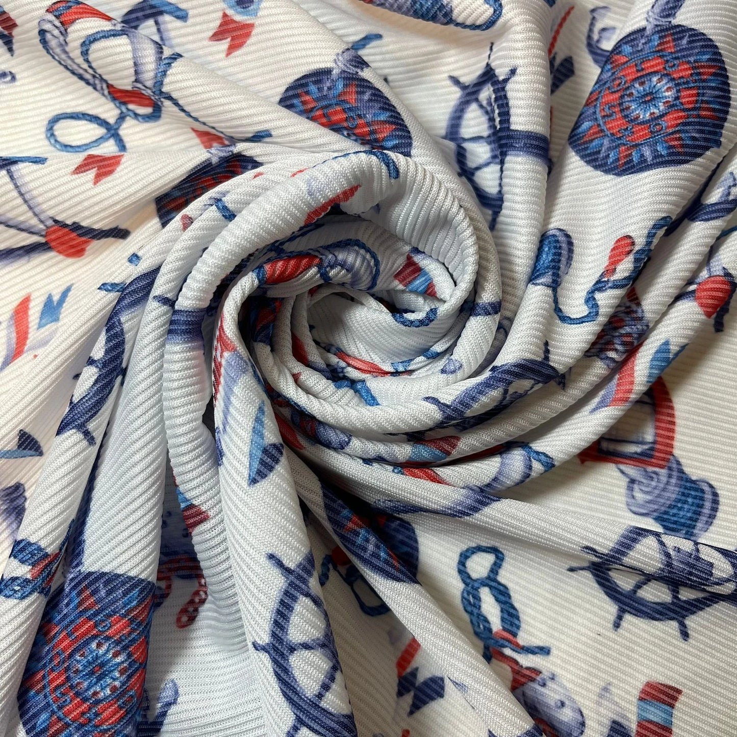 Plain & Printed Ribbed / Waffle Stretch Jersey Fabric | 58" (147cm) Wide Viscose Polyester Spandex 4-Way Stretch Dress & Craft Material – Sold by the Metre