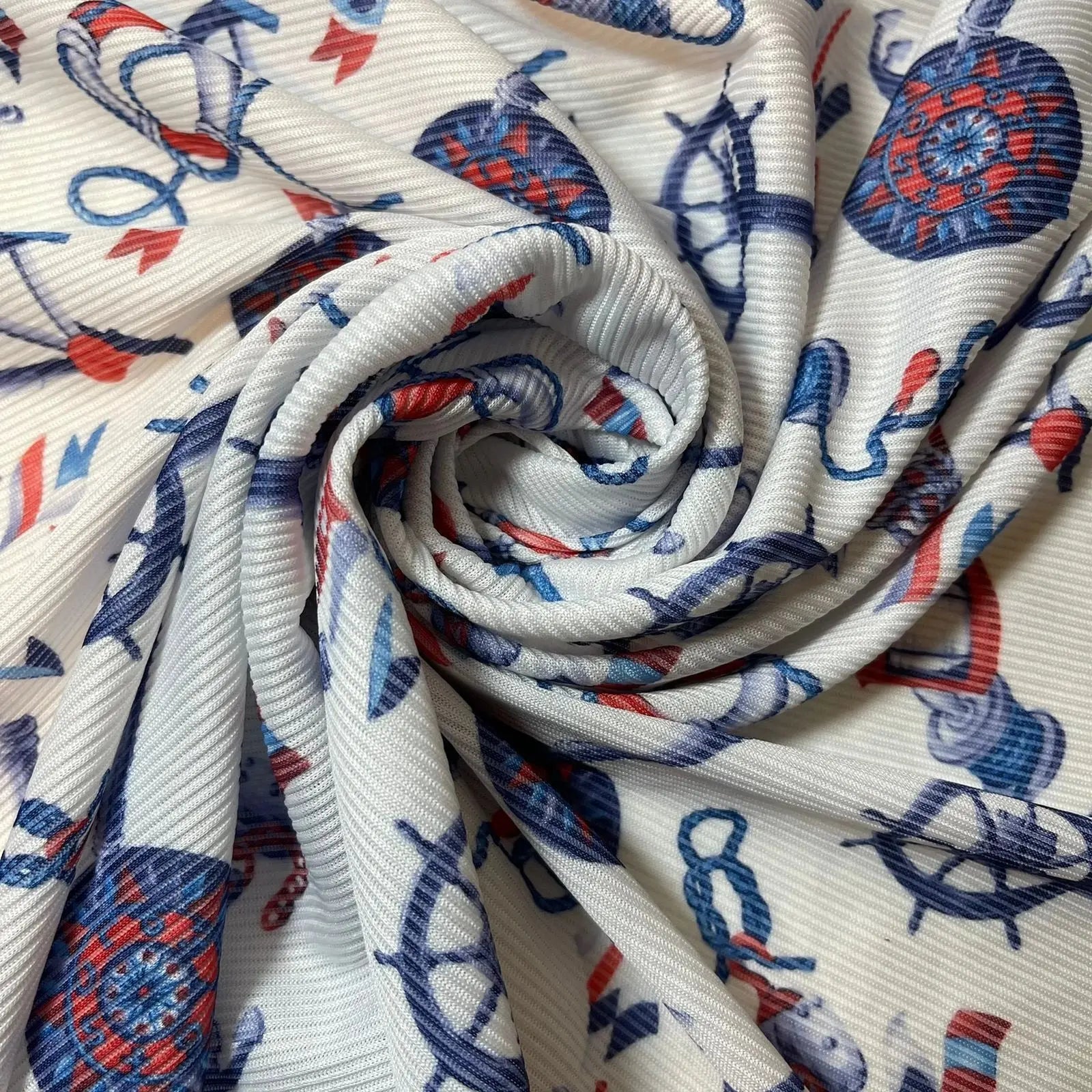 Plain & Printed Ribbed / Waffle Stretch Jersey Fabric | 58" (147cm) Wide Viscose Polyester Spandex 4-Way Stretch Dress & Craft Material – Sold by the Metre