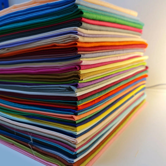 Plain Polycotton Fabric – 44" Wide Premium Dyed Material for Dressmaking, Crafts & Quilting
