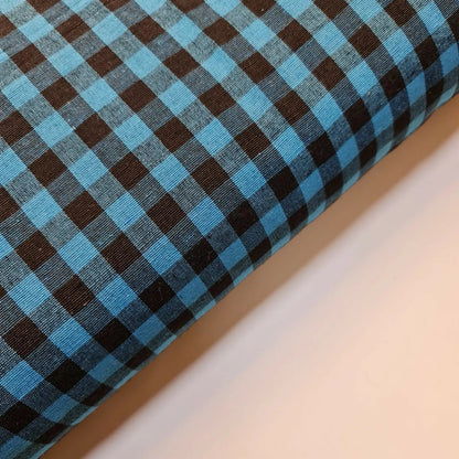 100% Cotton Gingham 1/8" Check Plaid Fabric | Parna Patka Dastaar Cloth for Sewing & Crafts – 23 Meter Roll