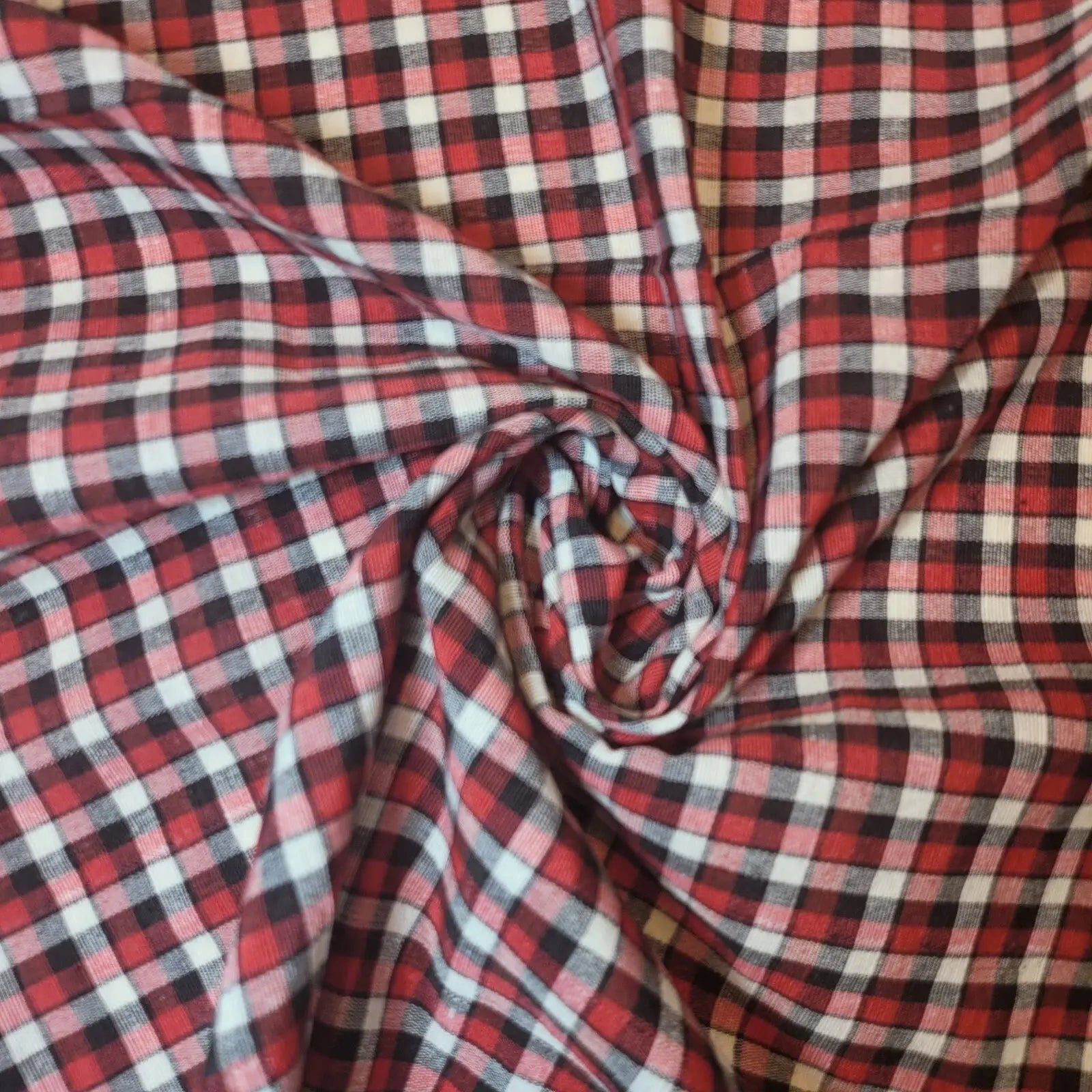 100% Cotton Gingham Woven Fabric | 1/8