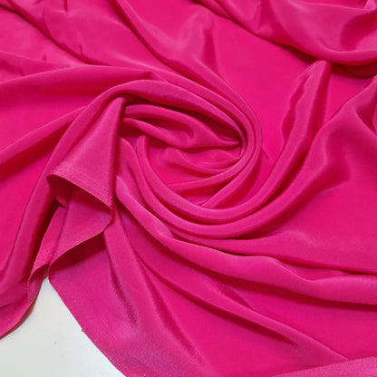 Premium French Crepe de Chine Fabric | 44" (112cm) Wide Silky Lightweight Dressmaking & Garment Craft Fabric – Sold by the Metre
