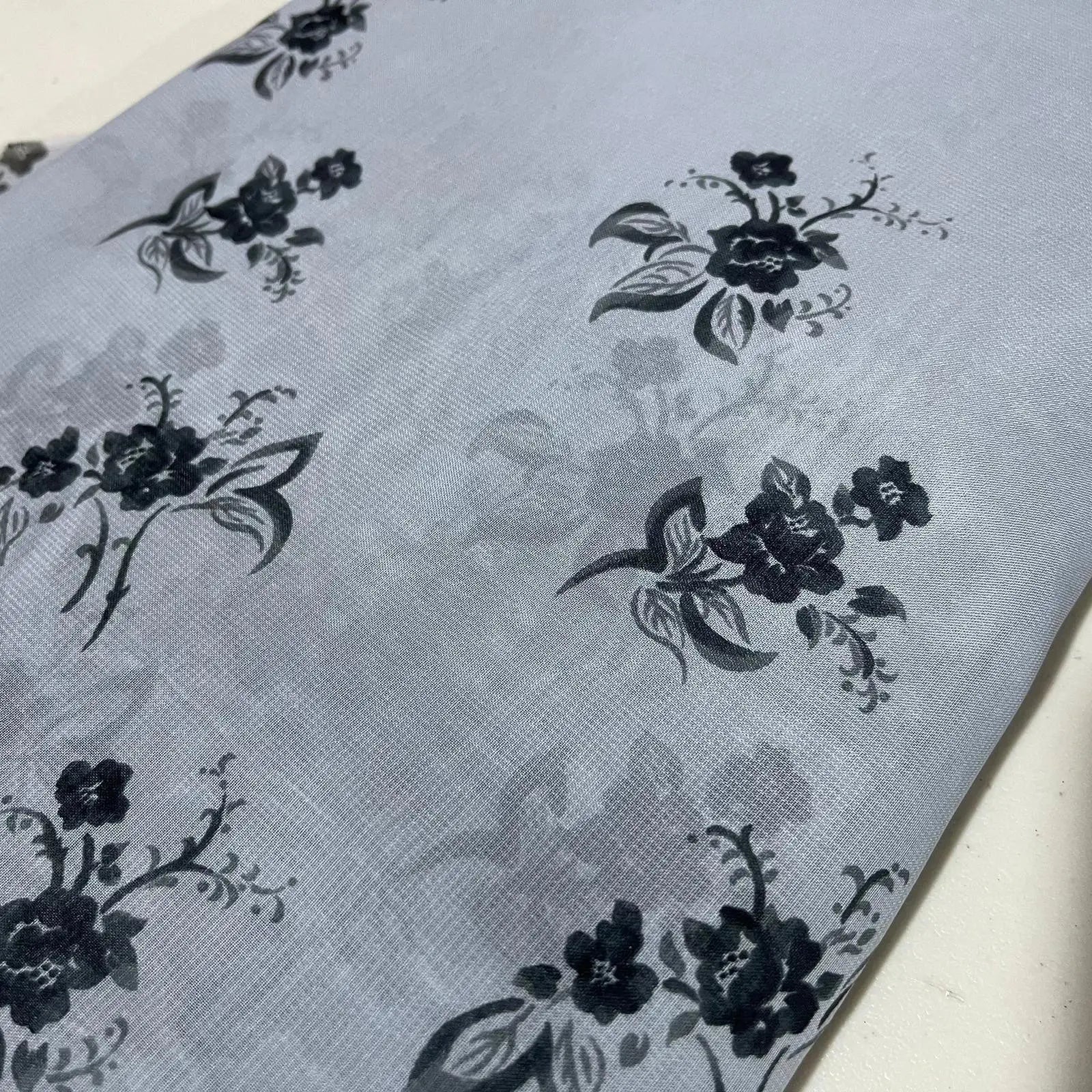 Floral Printed Polyester Georgette & Sheer Chiffon Fabric | 44