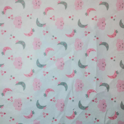 100% Cotton Brushed Flannel Winceyette Fabric | 44" (112cm) Wide Printed Quilting, Sewing & Craft Material – Sold by the Meter