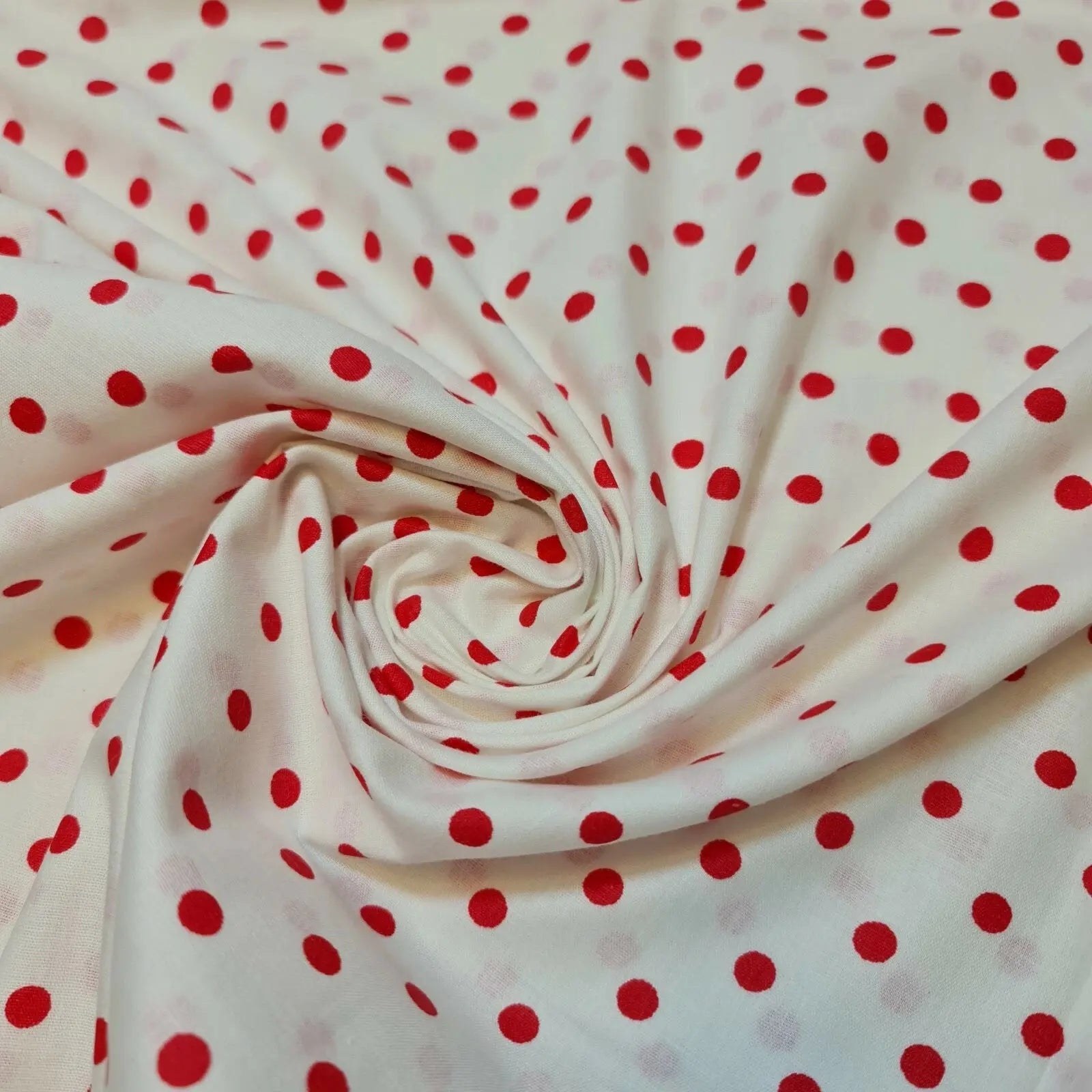 Pea Pin Spot Polka 100% Cotton Lawn Fabric | 44