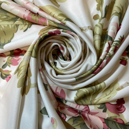 Printed ITY Jersey Fabric | 58" (147cm) Wide Nylon Lycra 4-Way Stretch Spandex for Dresses & Swimwear – Sold by the Metre