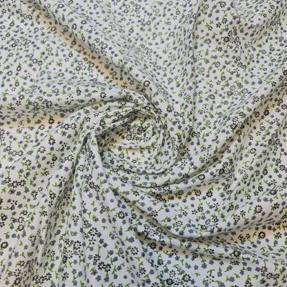 100% Cotton Printed Fabric | Leopard, Ditsy, Vintage, Polka & Rose Floral Designs – 44" (112cm) Wide Soft Dressmaking & Craft Material – Sold by the Metre  Grey Meadow Petal Field