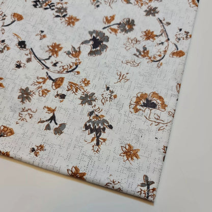 100% Cotton Printed Fabric | Leopard, Ditsy, Vintage, Polka & Rose Floral Designs – 44" (112cm) Wide Soft Dressmaking & Craft Material – Sold by the Metre