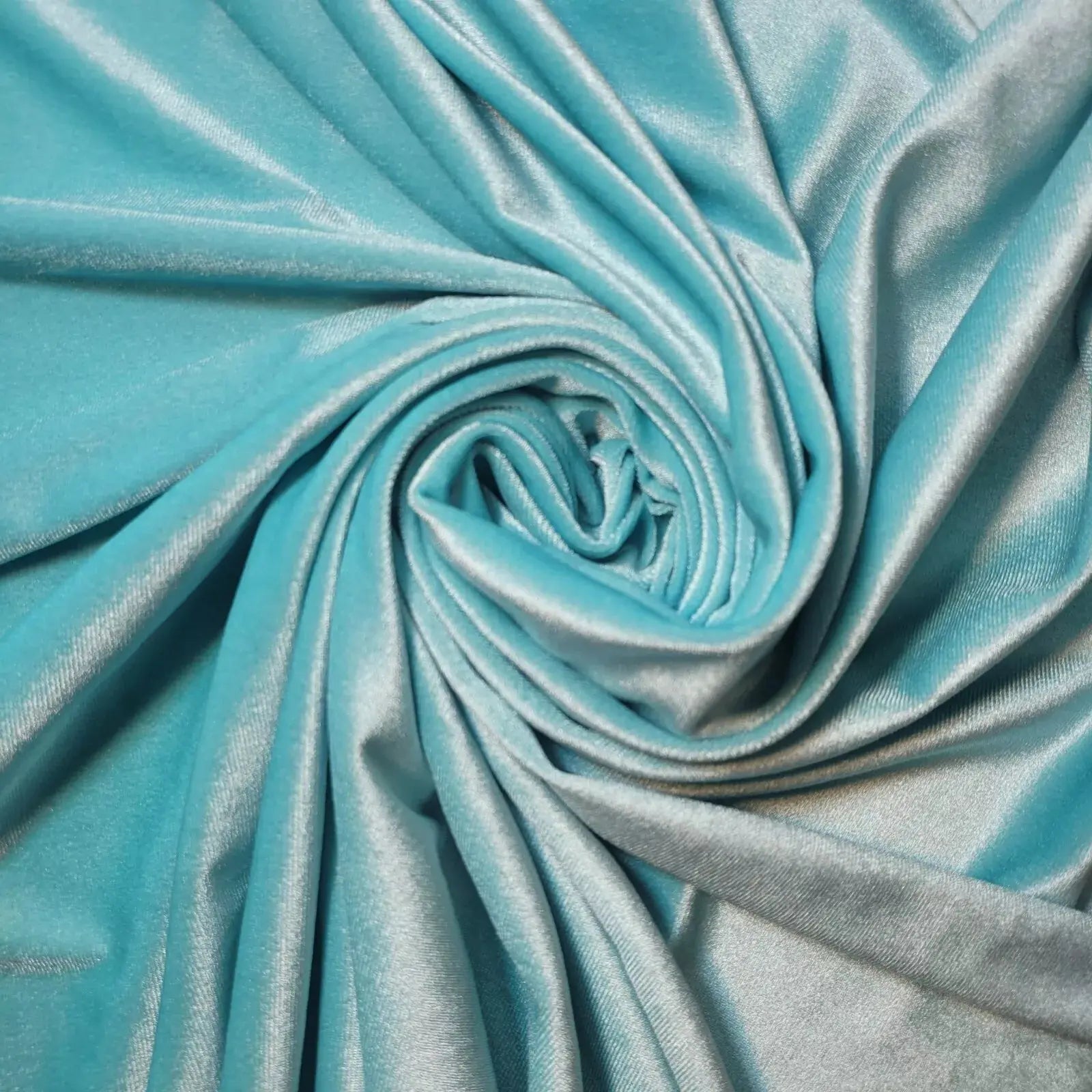Plain Velvet Fabric – Soft Stretch Velour 147cm (58") Wide by the Metre