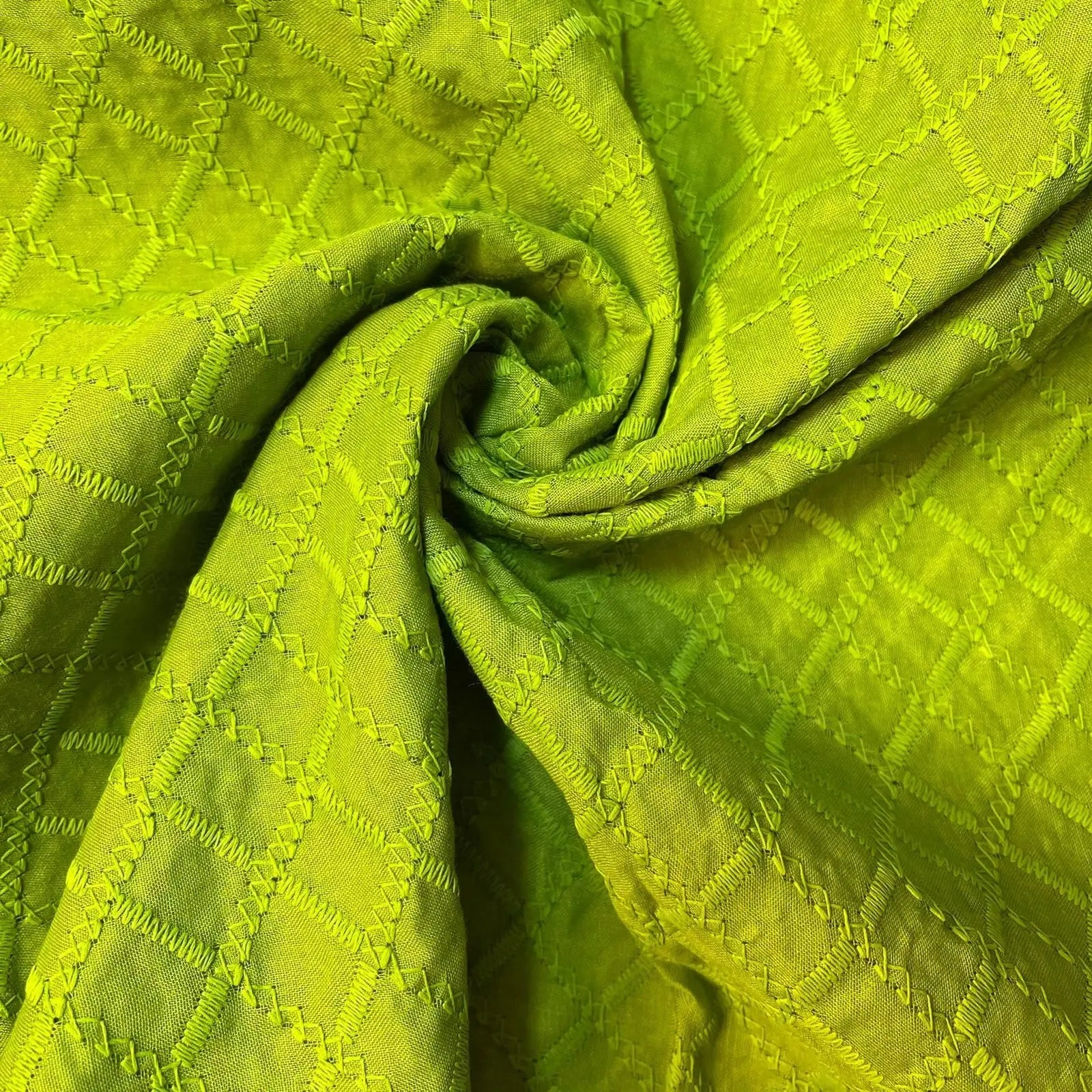 100% Cotton Lawn Broderie Anglaise Schiffli Embroidery Fabric | 44" (112cm) Wide Soft Dressmaking & Craft Material – Sold by the Meter