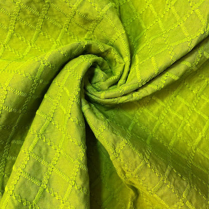 100% Cotton Lawn Broderie Anglaise Schiffli Embroidery Fabric | 44" (112cm) Wide Soft Dressmaking & Craft Material – Sold by the Meter
